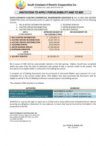 Invitation to apply for eligibility and to bid for MANPOWER & SECURITY SERVICES