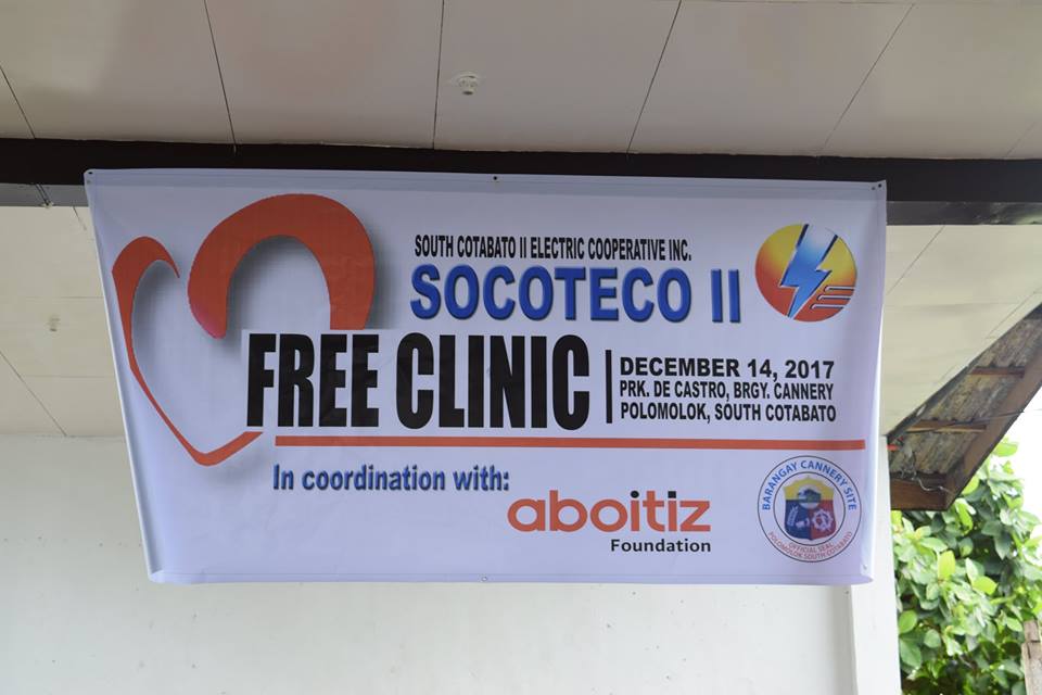 Free Clinic Activity at Prk. De Pedro, Brgy Cannery, Polomolok, South Cotabato