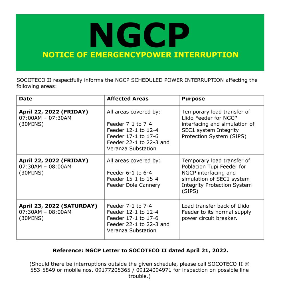 essay about power interruption